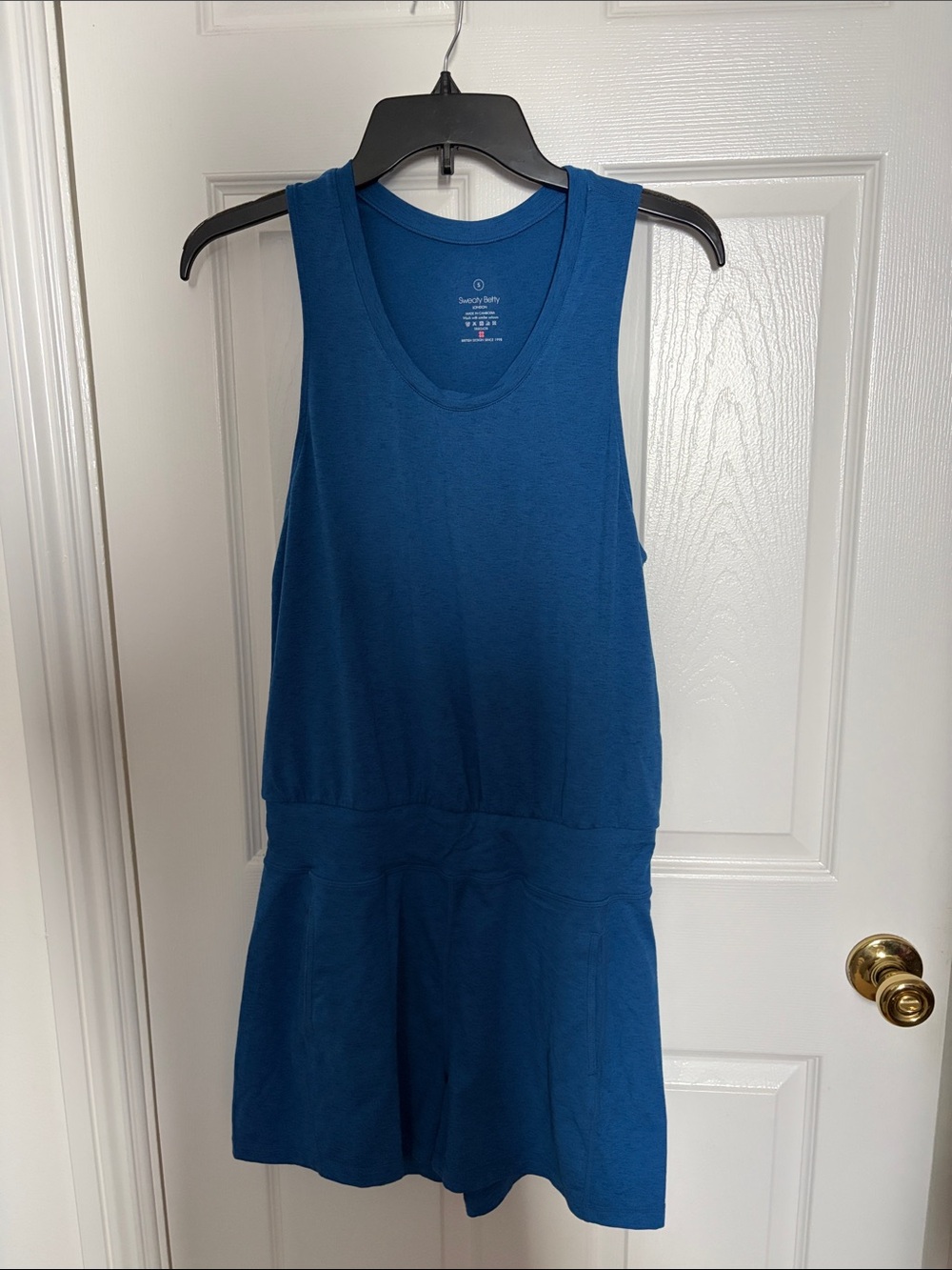 Sweaty Betty Blue Crewneck Romper